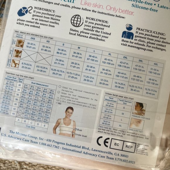 *new* x 2 Recovery Post Op Compression Garment B16-40D-H Beige - Picture 2 of 4